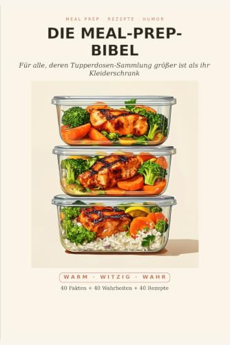 Die Meal-Prep-Bibel: Für alle, deren Tupperdosen-Sammlung größer ist als ihr Kleiderschrank: 40 echte Fakten + 40 lustige Wahrheiten + 40 Rezepte für ... unter der Woche keine Lust auf Kochen haben