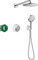 hansgrohe Duschset Raindance S 240 Unterputz (6 in 1), Duschsystem mit Kopfbrause, Duschthermostat, Duschkopf, Duschschlauch inkl. Grundkörper und Halterungen, Chrom