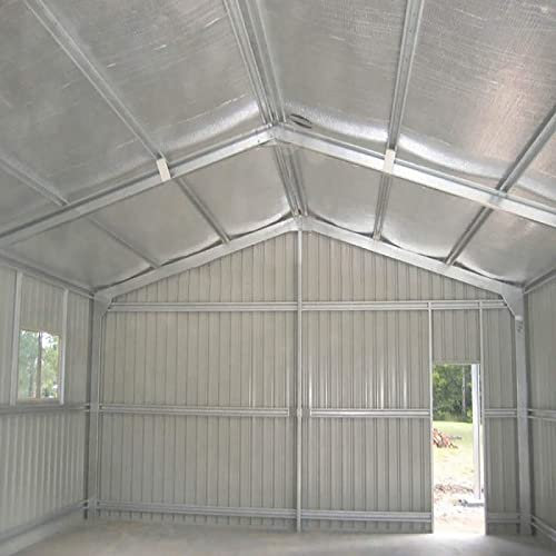 Aluminium Dampfsperrfolie Dampfsperre Dach Innen Dampfsperre zur Dämmung Dampfsperrfolien zur Dachisolierung Dach dampfsperre sauna Dampfsperren,Dachisolierung Selbstklebend (Size:1x30m/3.2x98.4ft)
