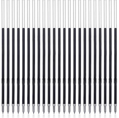 40 Stück Kugelschreiber Minen, 0,7 mm Einziehbare Stift Nachfüllungen, Kugelschreiber Nachfüllungen, Ersatzminen Kugelschreiber, 107 mm in Länge, Kompatibel Mit meisten Einziehbare Stifte (Blau)