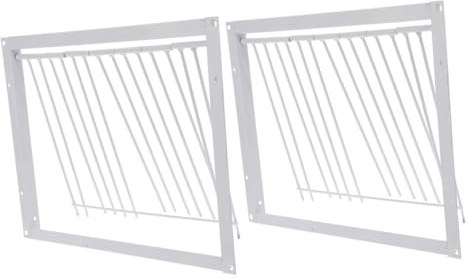 CAXUSD Porte pour Sécurité Accrue de Cage à Pigeons 2 Pièces en Fer Blanc pour Entraînement et Courses de Pigeons Voyageurs