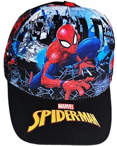 ILS I LOVE SHOPPING Chapeau avec visière Garçon/Enfant Casquette de Baseball Réglable Araignée Bleu, bleu, taille unique