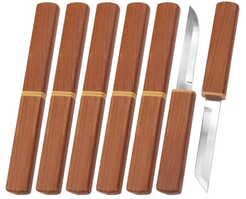 LLHQAMT Obstmesser, Scharfes Und Langlebiges Obstmesser-Set, Doppelklingen-Design, Obstmesser Klein Ist Geeignet Für Die Meisten Gemüse, Obst Und Fleisch（6 Sätze Von 12 Messern）