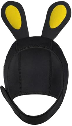 Scuba Diving Hood 3mm Neoprene Swimming Hat Cute with Chin Strap Comfortable Surfing Hood Surfing Cap for Canoeing Women Kids, M