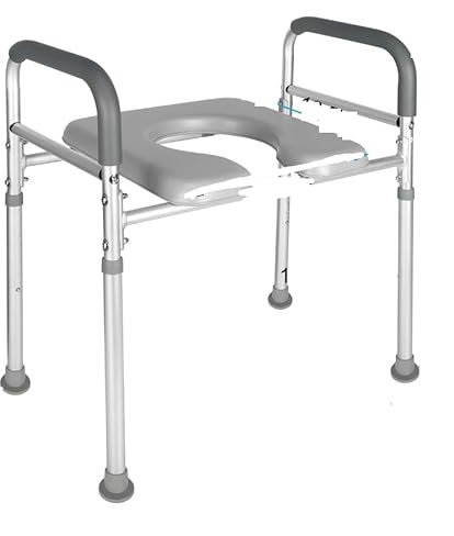 Landtale Raised Toilet Seat for Seniors 400Lbs 181KG, Adjustable Toilet Riser with Handles, Elevated Toilet Seat for Elderly, Pregnant, Handicap, Fit Any Toilet