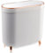 SULIFEEL Bathroom Trash Can with Lid 3.2 Gallon/12L Waterproof Garbage Can Plastic Kithen Bin, Slim for Small Spaces, Bathroom, Kitchen, Office-White