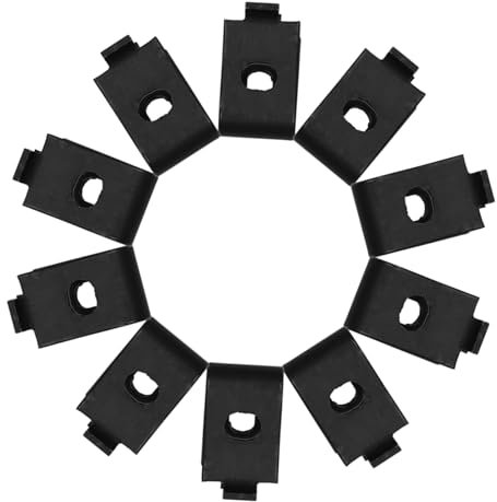 Veemoon 10 Stück Glashalter Schwere Regalhalterungen Regalhalterung Aus Draht Schwere Hardware Zum Aufhängen Von Bildern Wohnmobil Regal Ac Fensterhalterung Faltbares Regal Black Aluminium