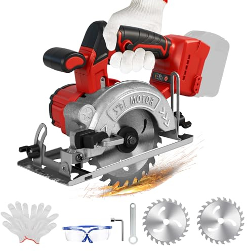 5 Inch Cordless Circular Saw for Milwaukee M18 18V Battery, No Battery