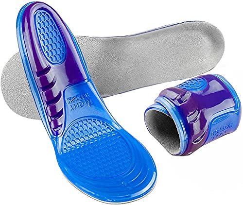 CSL INSOLES ORTHOTIC UK SIZE 3-12 WORK BOOTS HIKING RUNNING TRAINERS FOOT SUPPORT HEEL SHOE INSERTS GEL MASSAGING … (6-9 UK Medium)