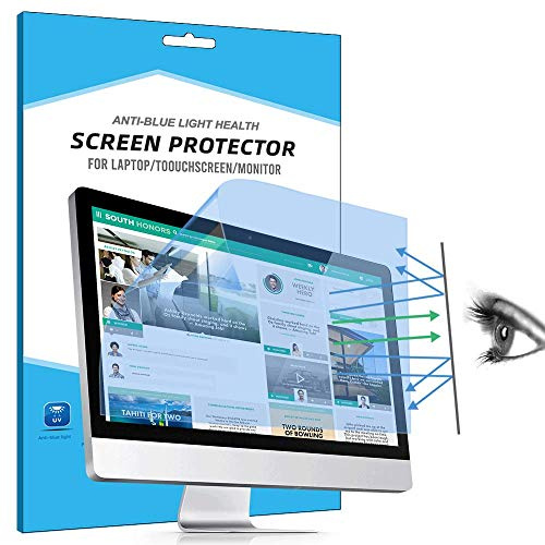 FiiMoo 19 Inch Computer Anti Blue Light Screen Protector, [2 Pack] Anti Glare Filter Film Eye Protection Blue Light Blocking Screen Protector for Desktop Monitor 19 16:10
