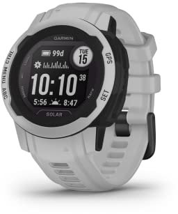 Garmin Instinct 2S Solar, Smaller-Sized Rugged Outdoor Watch with GPS, with Solar Charging Capabilities, Built for All Elements, Multi-GNSS Support, Tracback Routing and More, Mist Grey