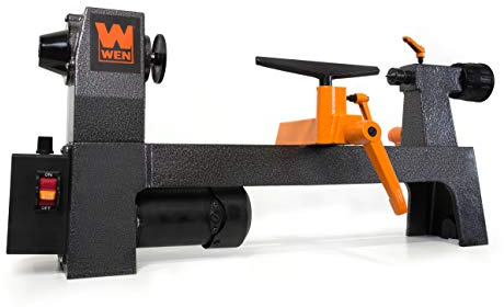 WEN Mini Benchtop Wood Lathe, 8-Inch by 13-Inch with Variable Speed (LA3421)