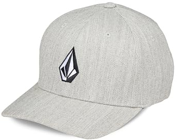 Volcom Herren Full Stone Flex Fit Baseballkappe, Grau Vintage S324, Large