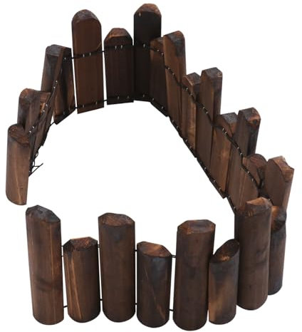 CAXUSD Recinzione Da Giardino in Legno E Ferro Recinzione Per Esterni Decorazione Fai Da Te Per Giardino O Cortile