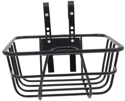 kowaku Cesto in Bicicletta, Cestino della Bici Anteriore, Ferro da Trasporto Staccabile in Ferro per carico in Bicicletta, Cestino per Manubrio per, 28cmx26.5cmx12.5cm