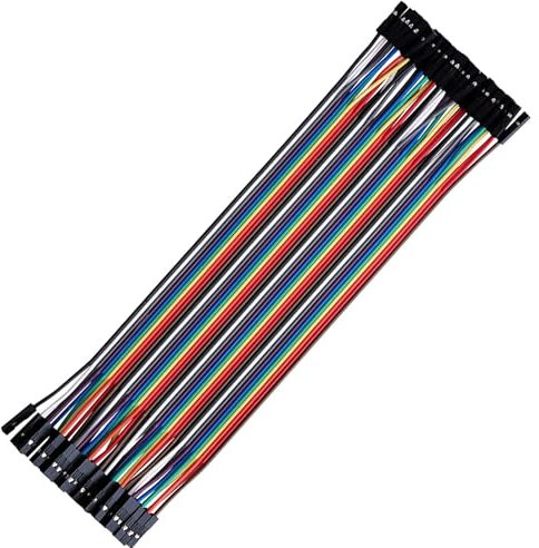 Multicolored Dupont Wire 40pin Male to Female, 40pin Male to Male, For DIY Kit Cable Female Breadboard Jumper Ribbon Cables Kit Compatible for Arduino（20cm）