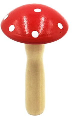 Wood Darning Mushroom, Small Sewing Mushroom and Sewing Aid, Magnetic Mushrooms Darner, Lightweight Sew Darning Accessory, Portable Patching Tool with Handle for Grandma