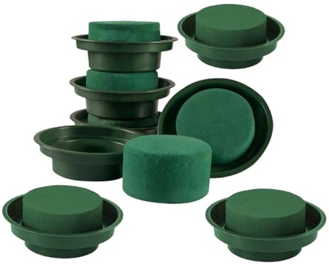 LIFKOME Kit De 8 Piezas Para Arreglos Espuma De Floristería Para Arreglos De Boda Base Cuenco Recipiente De Agua Para Flores Bandeja De Plástico Para Macetas