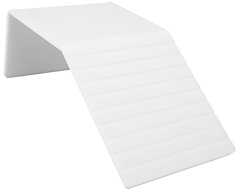 XGOUGUAAU Piattaforma per basking di tartarughe, piattaforma per basking di rettili, terrazza per basking in acrilico per tartarughe acquatiche con rampa antiscivolo, nascondiglio stabile pe (l)