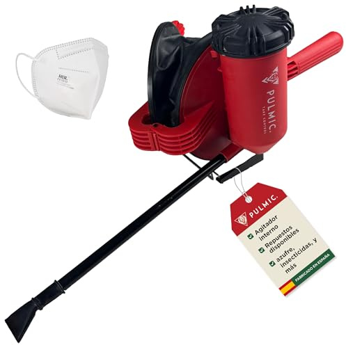 Pulvérisateur Poudre pour Soufre, Terre de Diatomées, Insecticides et Poudre Anti Insectes – Poudreuse avec Buse Diffuseur Orientable – Soufflet pour Fumigation avec Agitateur Interne Souffleur 1500 g