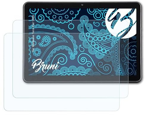 Bruni Protecteur d'écran compatible avec Wortmann Terra Pad 1005 Film Protecteur, cristal clair Écran protecteur (2X)