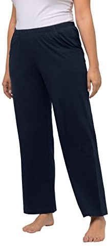 Ulla Popken Pantaloni da Donna, Blu Notte, 50-52