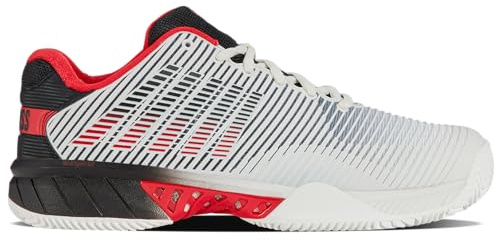 K-Swiss Hombres Hypercourt Express 2 Clay Zapatillas De Tenis Zapatilla Tierra Batida Blanco-Rojo EU 42 Neu