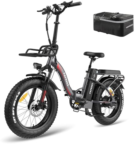 Fafrees F20 MAX E-Bike - Bicicleta eléctrica plegable (48 V, 22,5 Ah, batería de gran capacidad, 20 pulgadas x 4,0 Fat Tire plegable, para hombre y mujer, Shimano 7S, par máximo de 54 Nm)