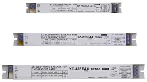 FANNIXI Ballast électronique Ballast électronique T8/TC-L YZ-136EAA YZ-236EAA YZ-336EAA 220V 1 * 36W 3 * 36W T8 for Lampe Fluorescente T8, boîte à lumière publicitaire(Color:YZ-236EAA)