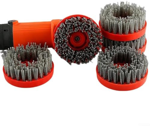 Spazzola circolare antica da 10,2 cm, detergente abrasivo per lucidatura granito, nylon silicone carbonio (grana 36)