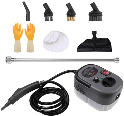 Agrdeed Pulitore a vapore portatile 2500 W, pulitore a vapore ad alta pressione, multifunzione per mobili da cucina, bagno, auto, 1200 ml