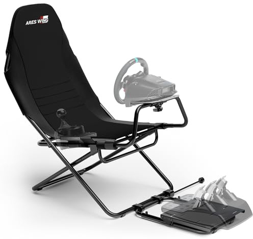 ARES WING Foldable Sim Racing Cockpit with Seat for Small Spaces