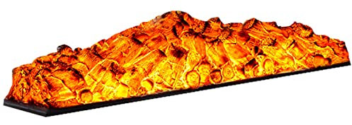 WOTZOV Grille de cheminée électrique, Insert de cheminée de 90 cm, lit de braises en résine réaliste, élégant Insert de cheminée, Protection Contre la surchauffe, 1 500 W pour i