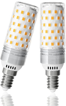 LUTW Lampadina LED E14, 10W Luce Calda 3000K, Lampadina Alogena E14 Equivalenti a 130W, LED Mais 1510LM, Non dimmerabile, AC 220-240V, 2 Pezzi