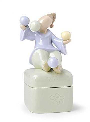 ROYAL CLASS ART.25915 SCATOLA PORCELLANA CON GIOCOLIERE 16CM(H)