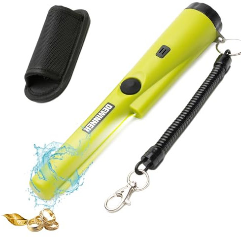 Detector de metales DEWINNER resistente al agua con puntero, buscador de sonda, búsqueda de 360° de alta precisión, búsqueda del tesoro Bounty Hounty para adultos y niños