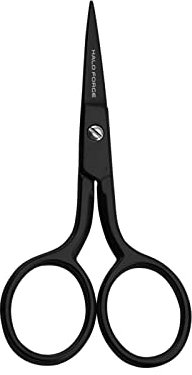HALO FORGE 3,5 Zoll Stickschere Kleine, Pures Schwarz Scharf Edelstahl Stoffschere Nähschere FadenschereTextilschere für Haushalt, Handwerk, Schule, Basteln und Büro