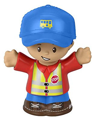Ersatzteil für Fisher-Price Little People Big Yellow School Bus Spielset – GLT75 ~ Ersatzfigur ~ Busfahrer mit blauem Hut