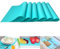 Friendjia 6 Piezas Alfombrilla Para Frigorífico, Inserto Para Frigorífico, Inserto Para Cajón, Impermeable, Antideslizante, Repelente de Suciedad y Antibacteriano, Cortable y Lavable(Azul)