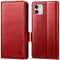 CASBST Handyhülle für iPhone 11 Hülle Premium Leder Schutzhülle Klappbar mit Kartenfach Ständer Magnet für iPhone 11 Handytasche mit RFID Kameraschutz Flip Case Klapphülle für iPhone 11 Rot