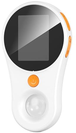 Handhållet Förstoringsglas med 8 LED-ljus, 500X Förstoringsficka Digitalt Mikroskop, 2MP 1920x1080P HD Bärbar Förstoringsapparat Fotovideomikroskop för Barn Vuxna (Vit)