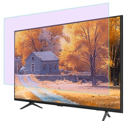 AIZYR Anti Blue Light Anti Glare Screen Protector, Matte Anti Scratch Film for Straight Curved Monitor Filter Out Blue Light Removable TV Filter Film,55 in 1211 * 682mm