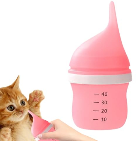 Bouteille d'infirmière pour animaux de compagnie, bouteille de lait pour animaux de compagnie | 40 ml petit chaton chiot - Distributeur de nourriture portable et réutilisable pour animaux de compagnie