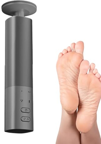 Removedor eléctrico de callos – eléctrica de pies | de pies | Removedores de piel dura | de recargable giratoria con cabezales intercambiables para viajes, spa, interior, hogar