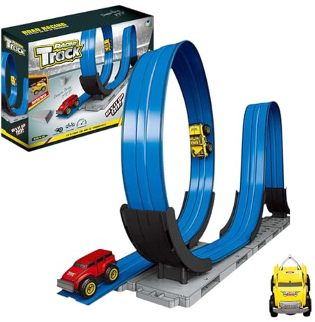 Kit de Course Slotcar - Circuit de Course | Jeux de Course pour Voitures, TrackPlay, kit de Transduction Circulaire pour, Filles, Adolescents, Jeu de Course – Les âges