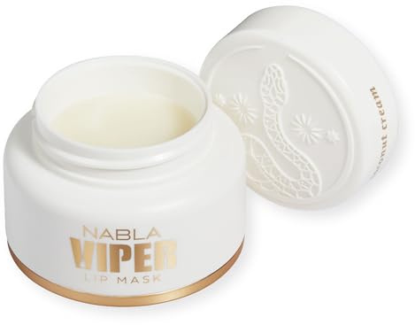 Viper Lip Mask NABLA Coconut Cream | Balsamo Labbra Idratante e Maschera Rigenerante. Trattamento con Tripeptidi e Ceramidi, Effetto Volumizzante Immediato | Formula Notte e Giorno.