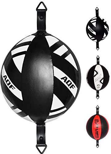 AQF Double End Boxing Bag Speed Ball Kit for Punching & MMA Gym Training | Smooth Swivel Speed Ball for Fast Punch Training Drills, Accuracy and Reflex Training