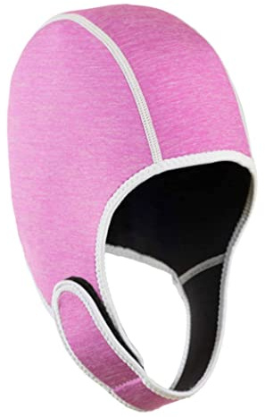 Thermal Swim Cap Swimming Hat Swim Diving Cap with Chin Strap Thermal Swimming Cap Head Warmer Swim Caps for Women Dive Surf Kayak Canoe (Pink)