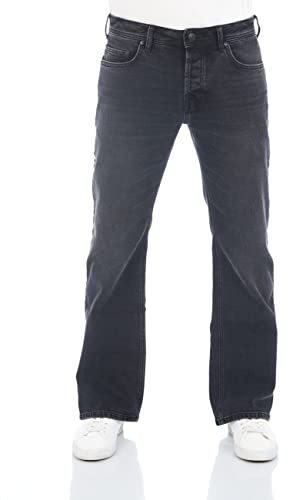 LTB Pantalon en jean stretch pour homme - Timor - Bootcut - Bleu Noir Taille 28, 29, 30, 31, 32, 33, 34, 36, 38, 40, 30W / 36L