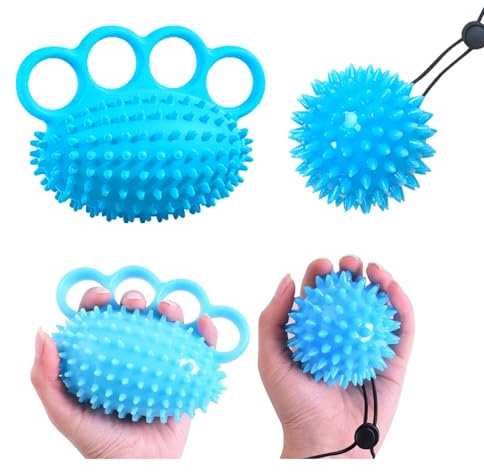 Qiundar Power Ball Handtrainer 2 Set Handtrainer Fingertrainer Kinder Hand Therapie Bälle für Finger Training, Lindert Stress, Angstlinderung, Muskeltraining